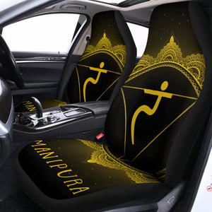 Manipura Chakra Symbol Print Universal Fit Car Seat Covers