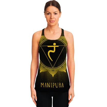 Manipura Chakra Symbol Print Women's Racerback Tank Top
