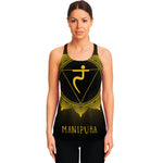 Manipura Chakra Symbol Print Women's Racerback Tank Top