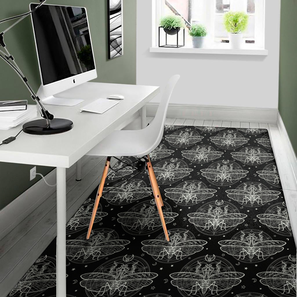 Mantis Spirit Animal Pattern Print Area Rug