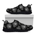 Mantis Spirit Animal Pattern Print Black Running Shoes