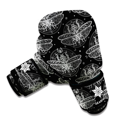 Mantis Spirit Animal Pattern Print Boxing Gloves
