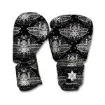 Mantis Spirit Animal Pattern Print Boxing Gloves