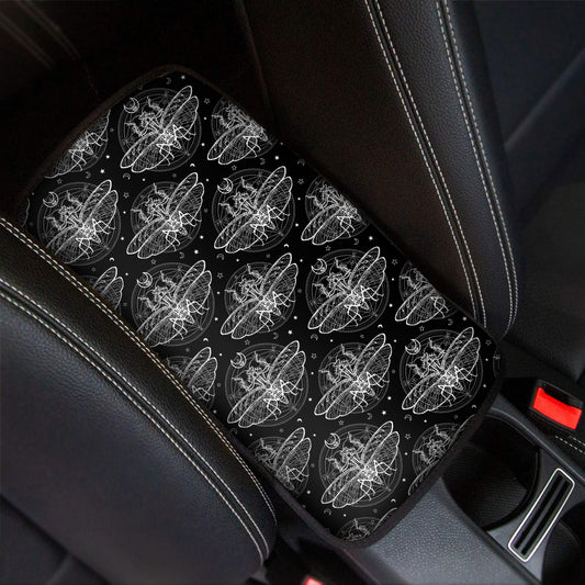 Mantis Spirit Animal Pattern Print Car Center Console Cover
