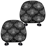 Mantis Spirit Animal Pattern Print Car Headrest Covers