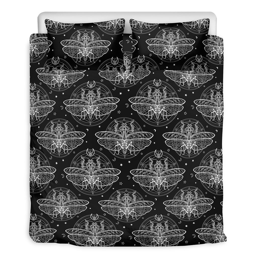 Mantis Spirit Animal Pattern Print Duvet Cover Bedding Set