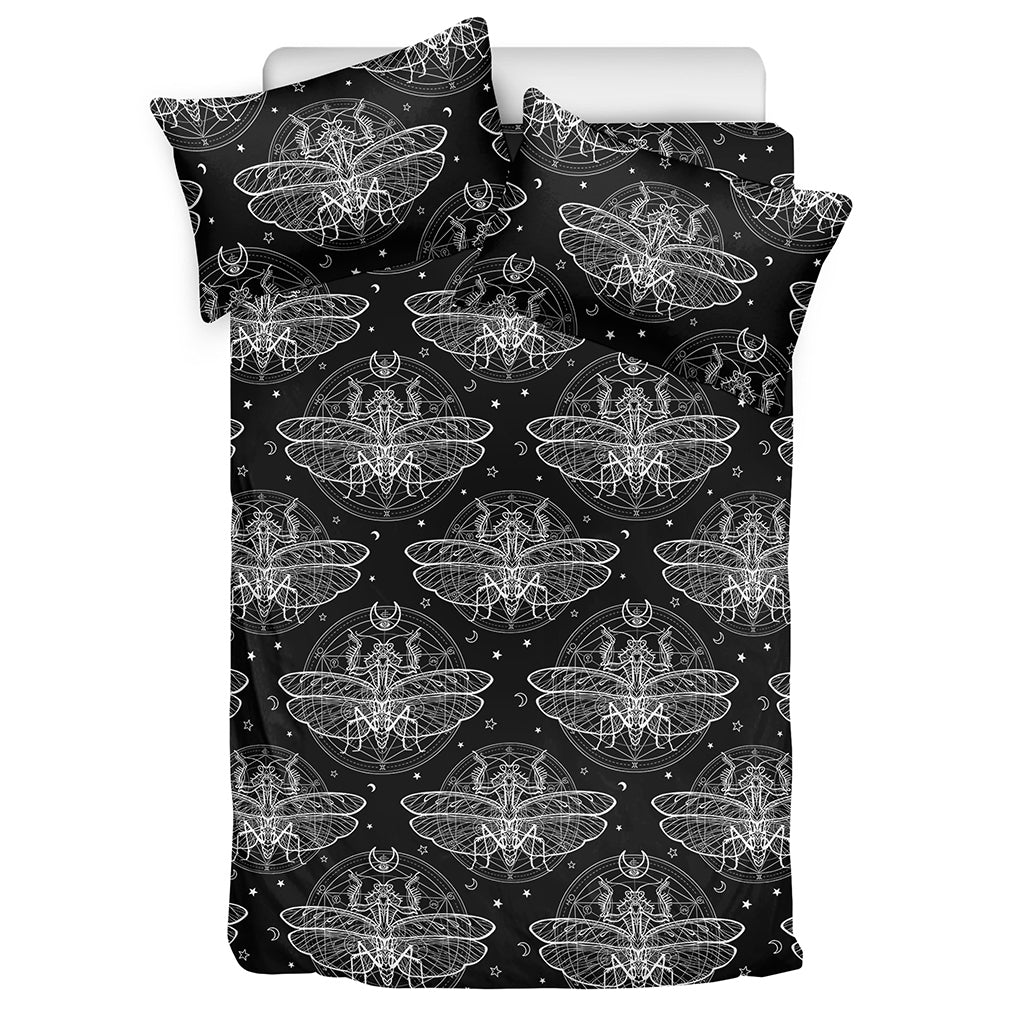 Mantis Spirit Animal Pattern Print Duvet Cover Bedding Set