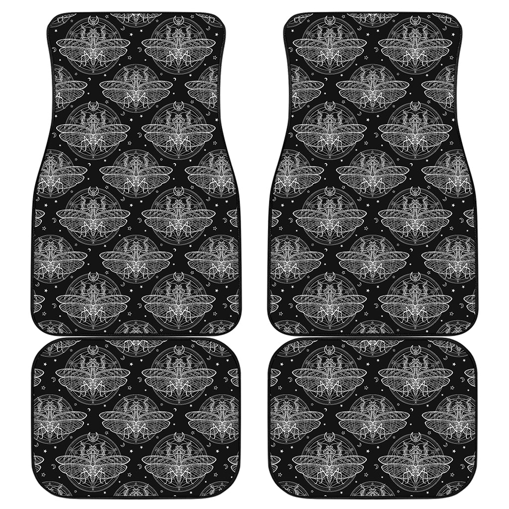 Mantis Spirit Animal Pattern Print Front and Back Car Floor Mats