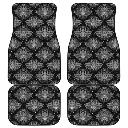 Mantis Spirit Animal Pattern Print Front and Back Car Floor Mats