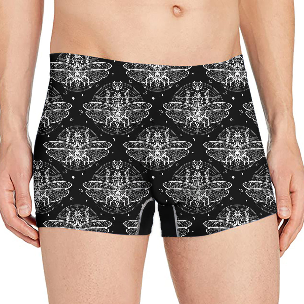 Mantis Spirit Animal Pattern Print Men's Boxer Briefs