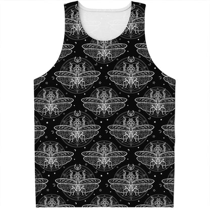 Mantis Spirit Animal Pattern Print Men's Tank Top