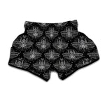 Mantis Spirit Animal Pattern Print Muay Thai Boxing Shorts