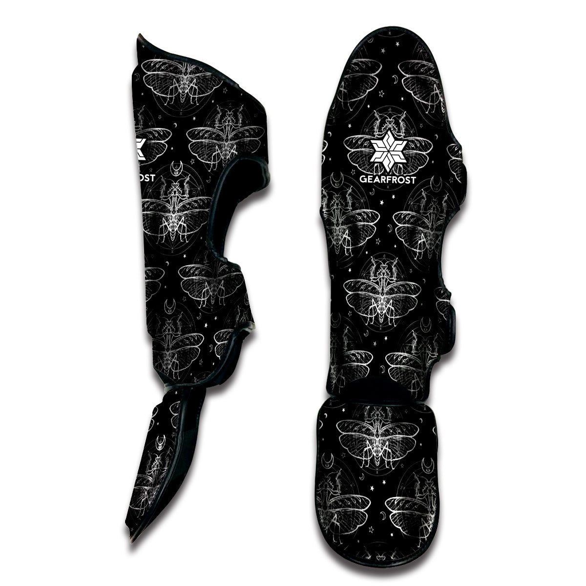 Mantis Spirit Animal Pattern Print Muay Thai Shin Guard