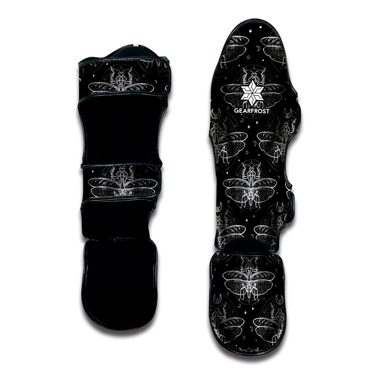 Mantis Spirit Animal Pattern Print Muay Thai Shin Guard