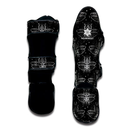 Mantis Spirit Animal Pattern Print Muay Thai Shin Guard