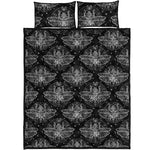 Mantis Spirit Animal Pattern Print Quilt Bed Set