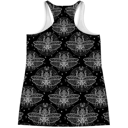 Mantis Spirit Animal Pattern Print Women's Racerback Tank Top
