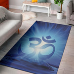 Mantra Om Print Area Rug