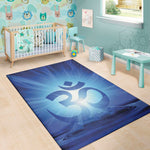 Mantra Om Print Area Rug