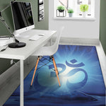 Mantra Om Print Area Rug