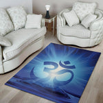 Mantra Om Print Area Rug