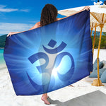 Mantra Om Print Beach Sarong Wrap