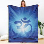 Mantra Om Print Blanket