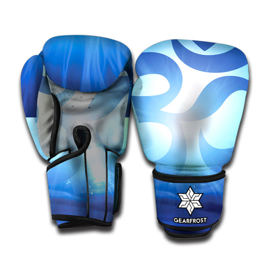 Mantra Om Print Boxing Gloves