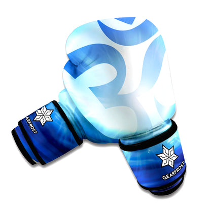 Mantra Om Print Boxing Gloves