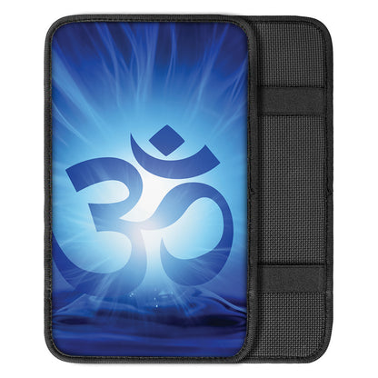 Mantra Om Print Car Center Console Cover