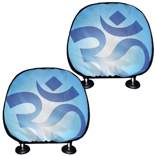 Mantra Om Print Car Headrest Covers