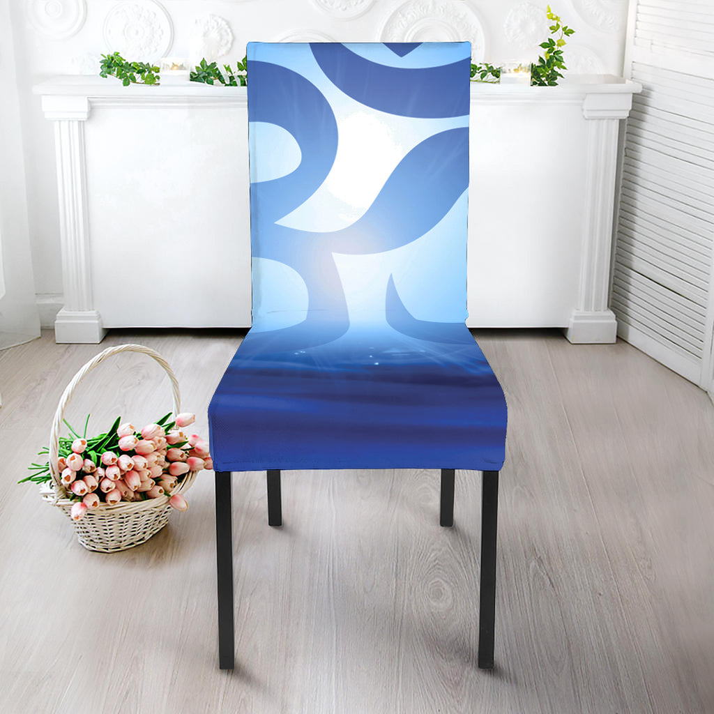 Mantra Om Print Dining Chair Slipcover