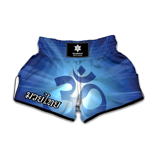 Mantra Om Print Muay Thai Boxing Shorts