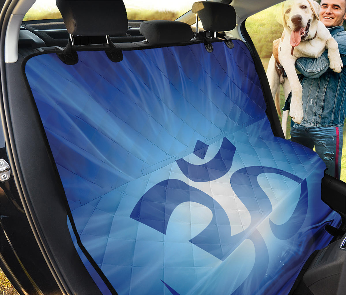 Mantra Om Print Pet Car Back Seat Cover