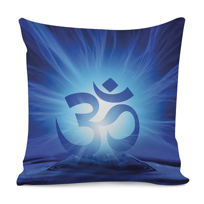 Mantra Om Print Pillow Cover