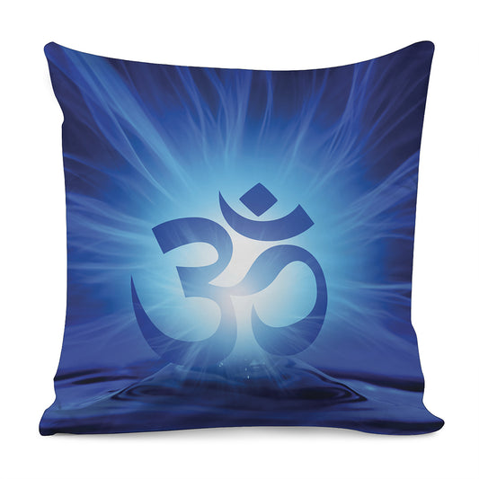 Mantra Om Print Pillow Cover