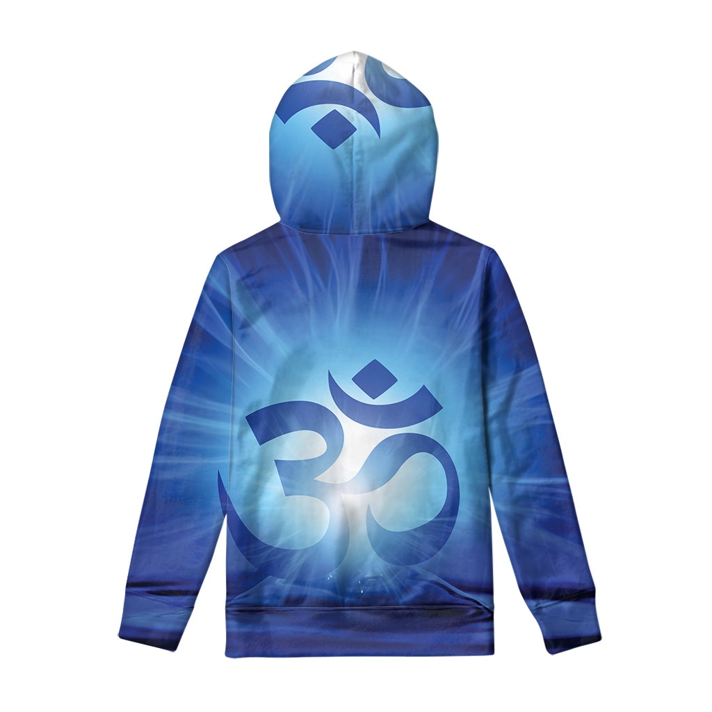 Mantra Om Print Pullover Hoodie