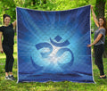Mantra Om Print Quilt