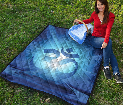 Mantra Om Print Quilt
