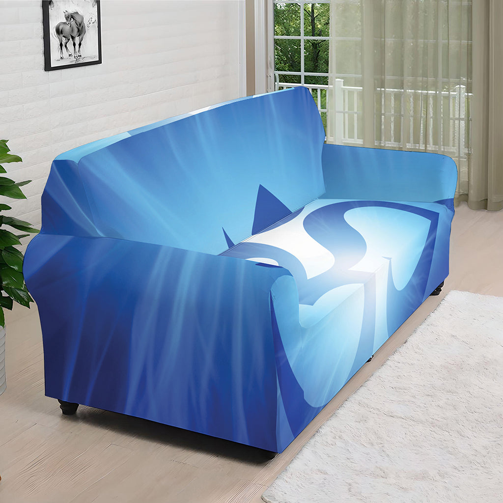 Mantra Om Print Sofa Cover