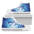 Mantra Om Print White High Top Sneakers
