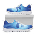 Mantra Om Print White Running Shoes