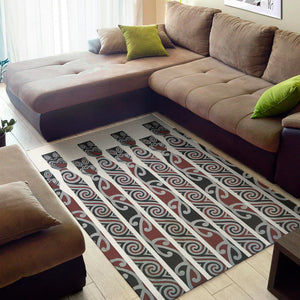 Maori Fence Print Area Rug