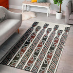 Maori Fence Print Area Rug