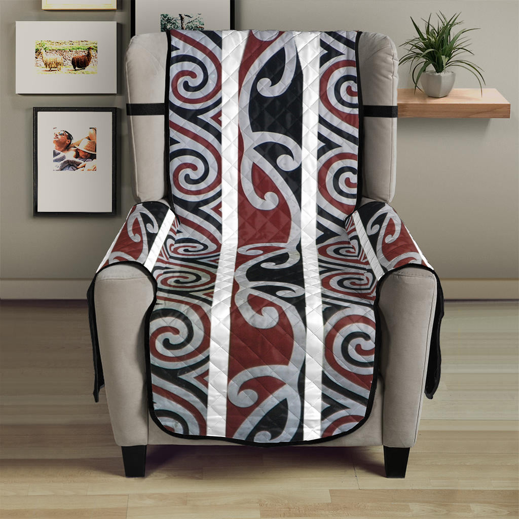 Maori Fence Print Armchair Protector