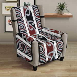 Maori Fence Print Armchair Protector