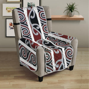 Maori Fence Print Armchair Protector