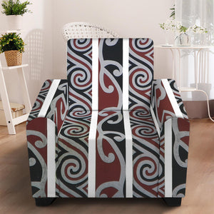 Maori Fence Print Armchair Slipcover