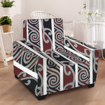 Maori Fence Print Armchair Slipcover