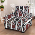 Maori Fence Print Armchair Slipcover